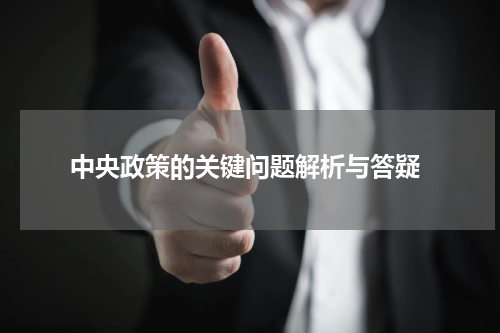  中央政策的关键问题解析与答疑