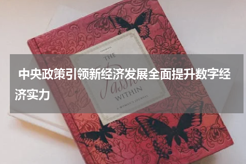  中央政策引领新经济发展全面提升数字经济实力