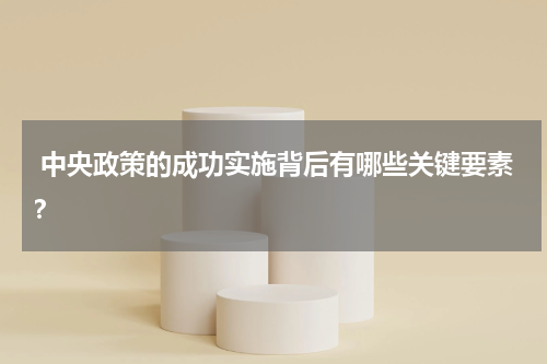  中央政策的成功实施背后有哪些关键要素？