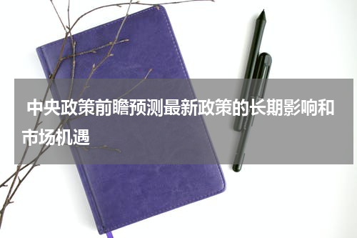  中央政策前瞻预测最新政策的长期影响和市场机遇