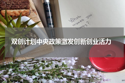  双创计划中央政策激发创新创业活力