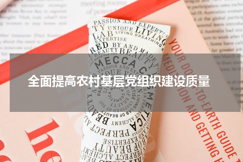  全面提高农村基层党组织建设质量